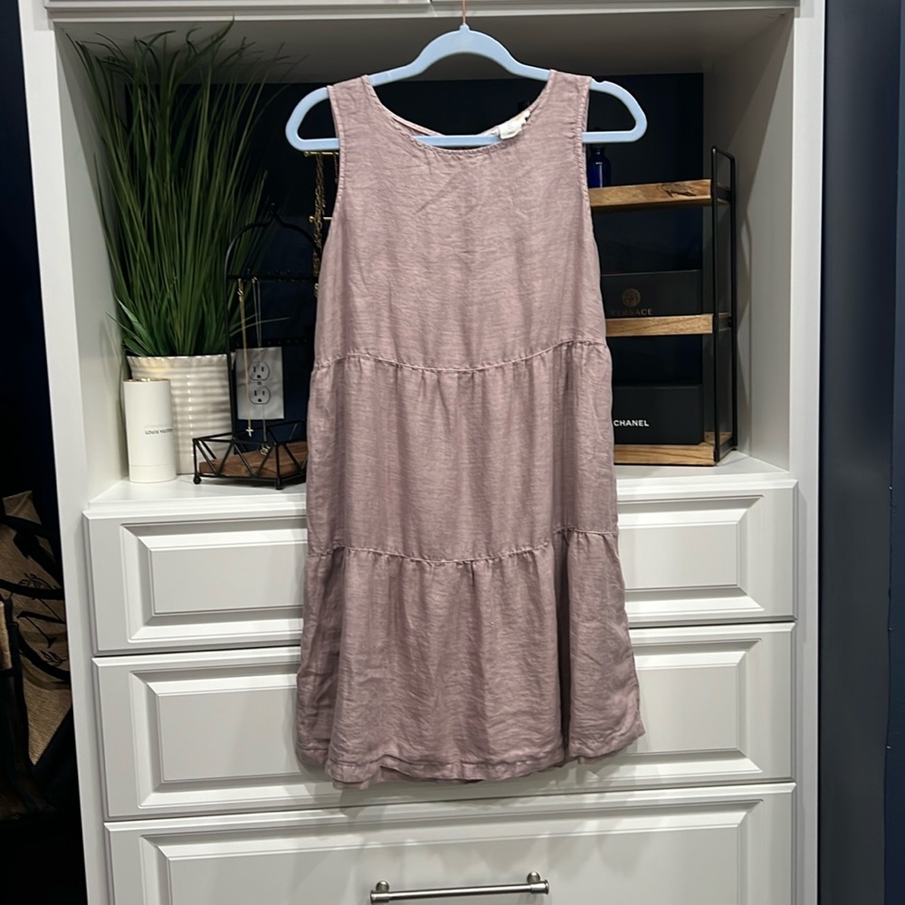 C & C California dress light purple good condition 
100% linen
Size S